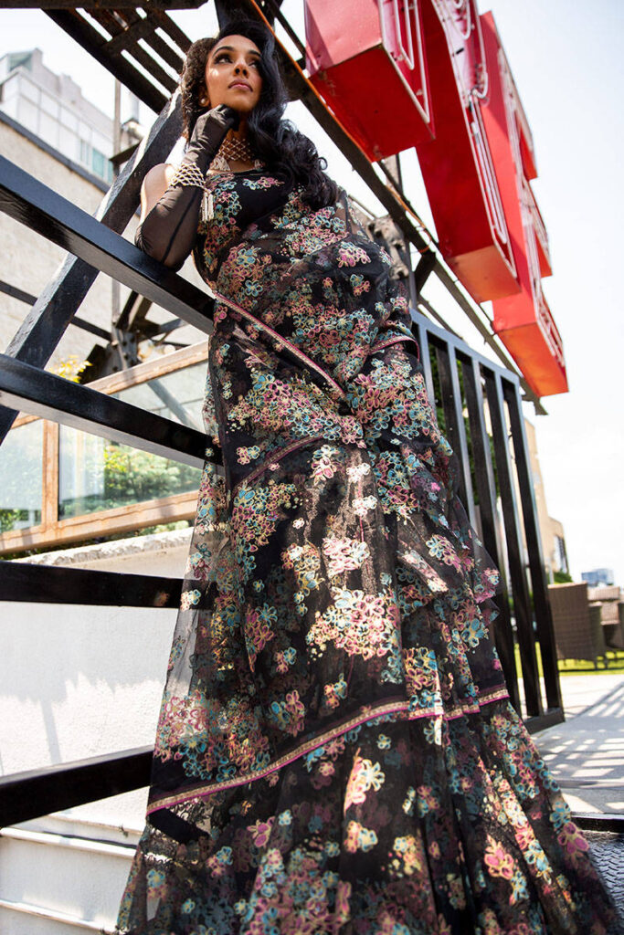 Tranquil Mist Saree - Image 5