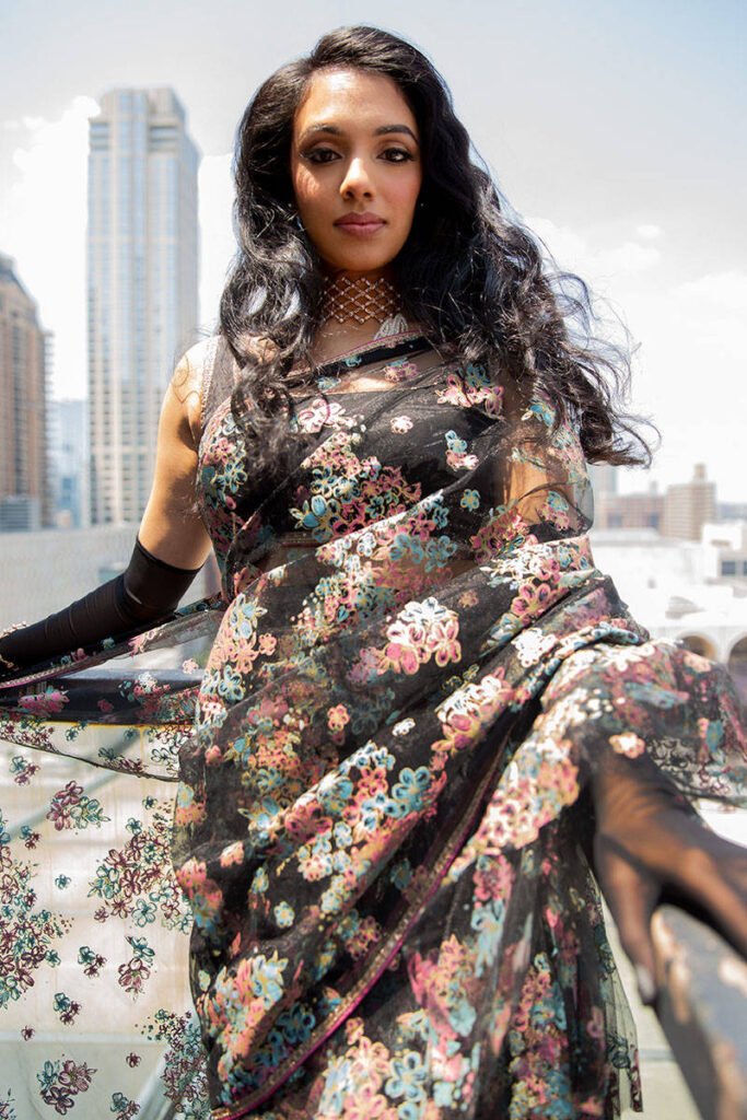 Tranquil Mist Saree - Image 4