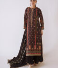 Dama Onyx Shirt And Dupatta