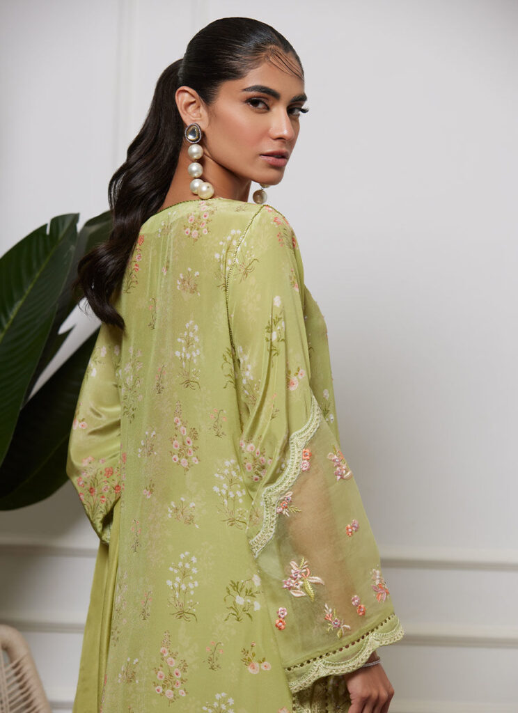 Safiya Kiwi Shirt And Dupatta - Image 2