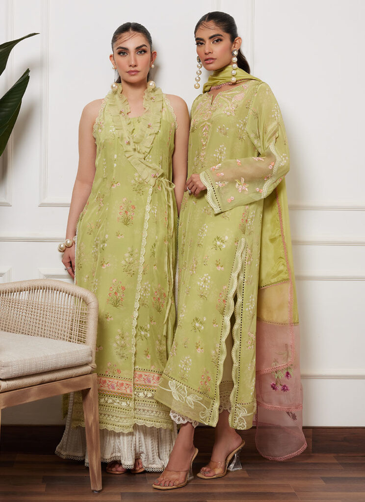 Safiya Kiwi Shirt And Dupatta - Image 5