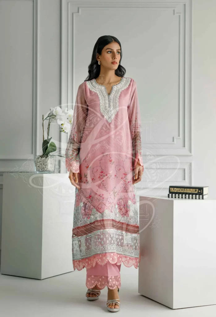 Rose Pink Printed Set