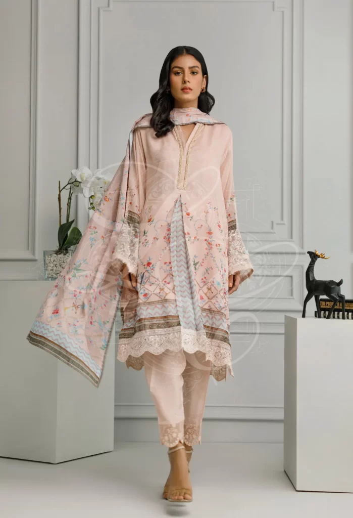 Pink Printed Shalwar Set