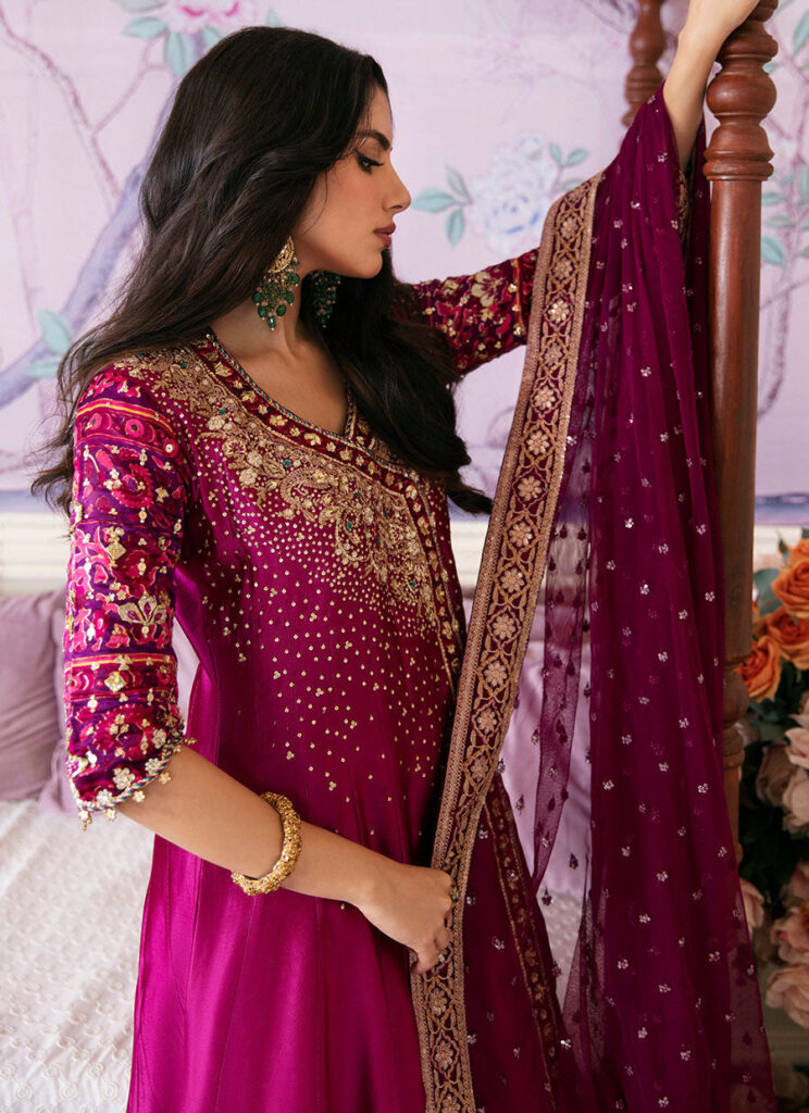 Narina magenta kalidaar and dupatta - Image 5