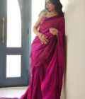 Zermine Magenta Saree - Image 7