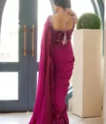 Zermine Magenta Saree - Image 6