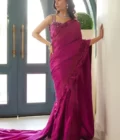 Zermine Magenta Saree - Image 5