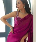 Zermine Magenta Saree - Image 4