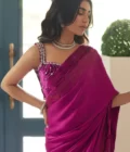 Zermine Magenta Saree - Image 2