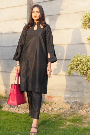 Black Color Trending Pakistani Dress With Original Mirror and Thread Work  in USA, UK, Malaysia, South Africa, Dubai, Singapore