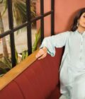 Korean Silk Ferozi Set – SHK-1144 - Image 6