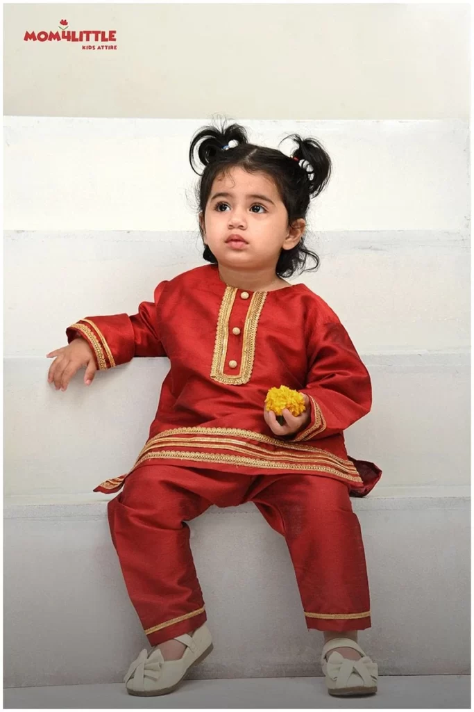 Mom4Little - Anarkali Kurta Pajama Set - Image 3