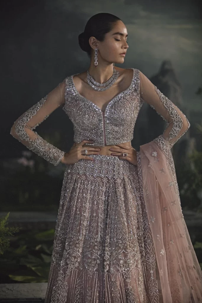 Fleur Lehenga Choli Lovely Pink - Image 2