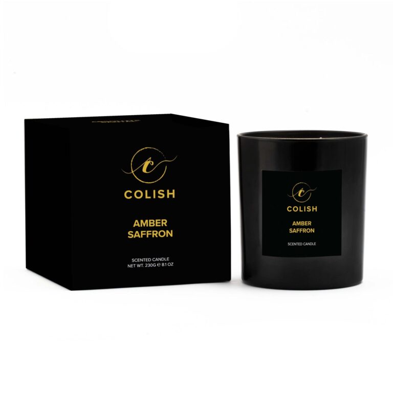 Amber Saffron Scented Candle - Image 2