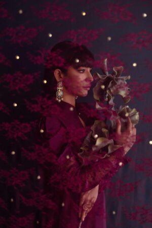 Burgundy Rawsilk