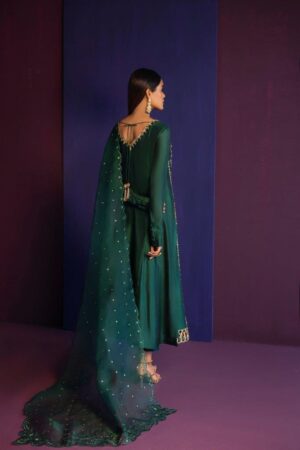 Bottle Green Silk