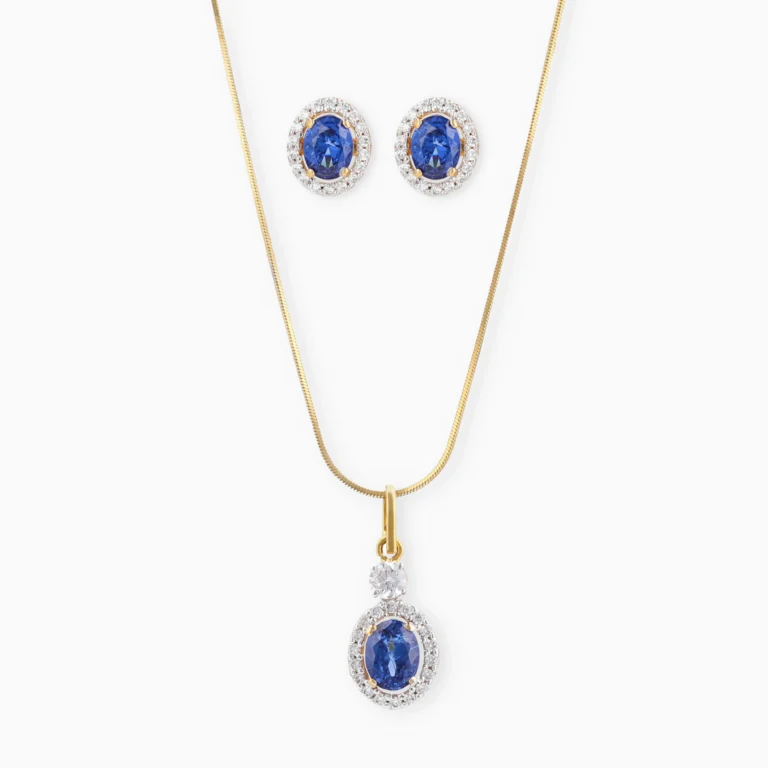 Blue Sapphire Oval Set - Image 2