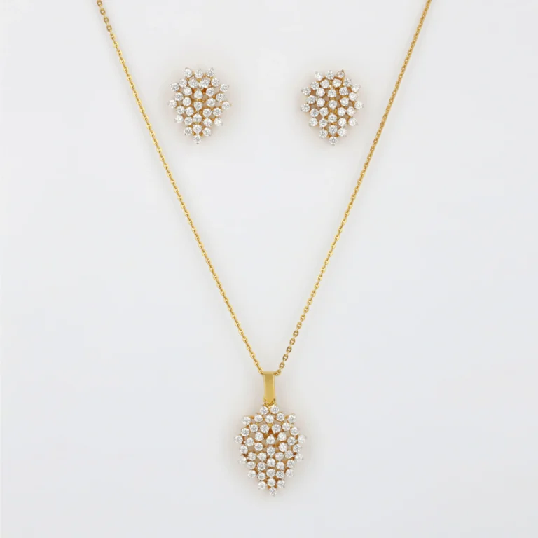 Diamond Cut Locket Set