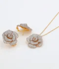 Flower Zirconia Locket Set - Image 2