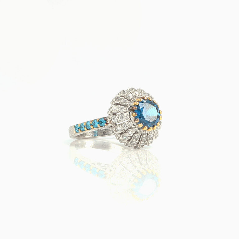 Sea Blue Gem Ring - Image 3