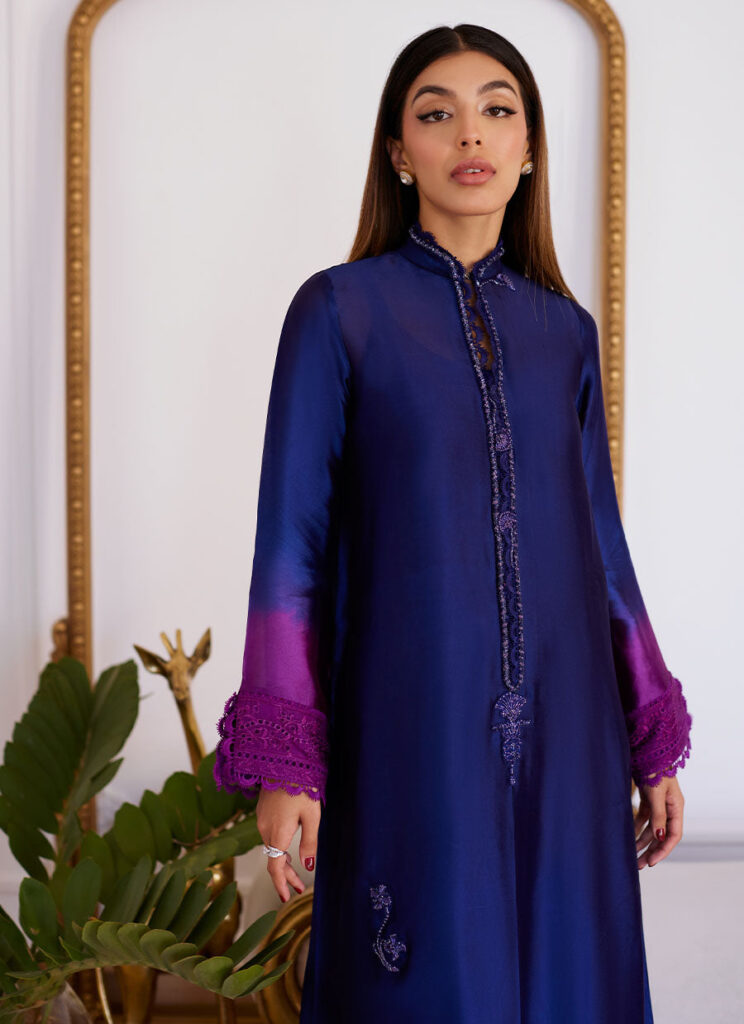 Morgana Ombre Shisha Silk Long Shirt - Image 7