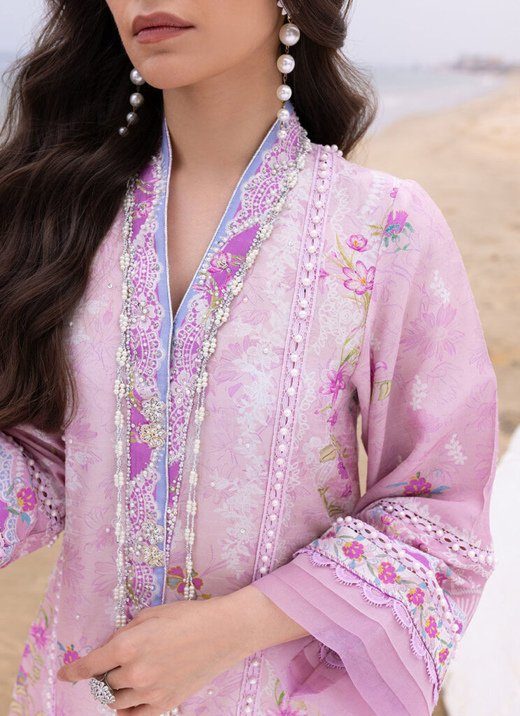 Sydney Blush Shirt And Dupatta - Image 4