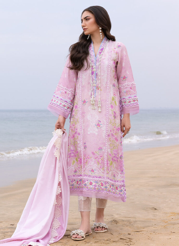 Sydney Blush Shirt And Dupatta - Image 6