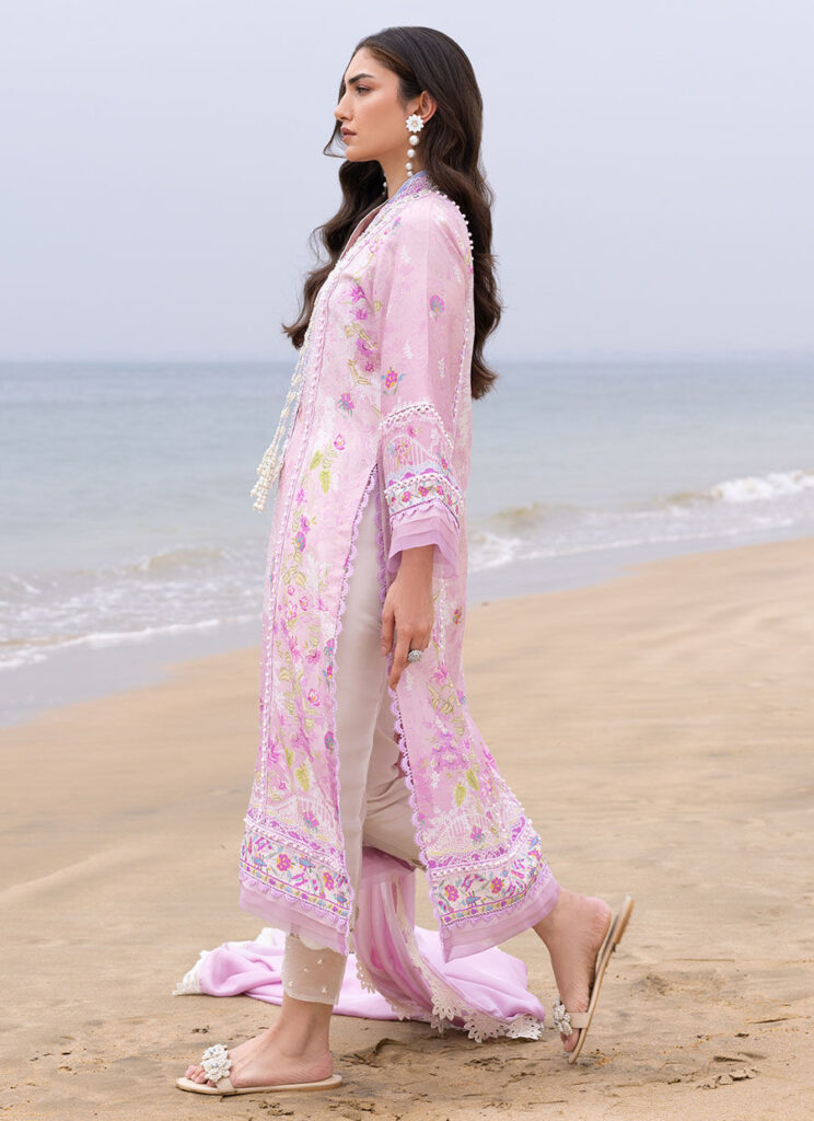 Sydney Blush Shirt And Dupatta - Image 9