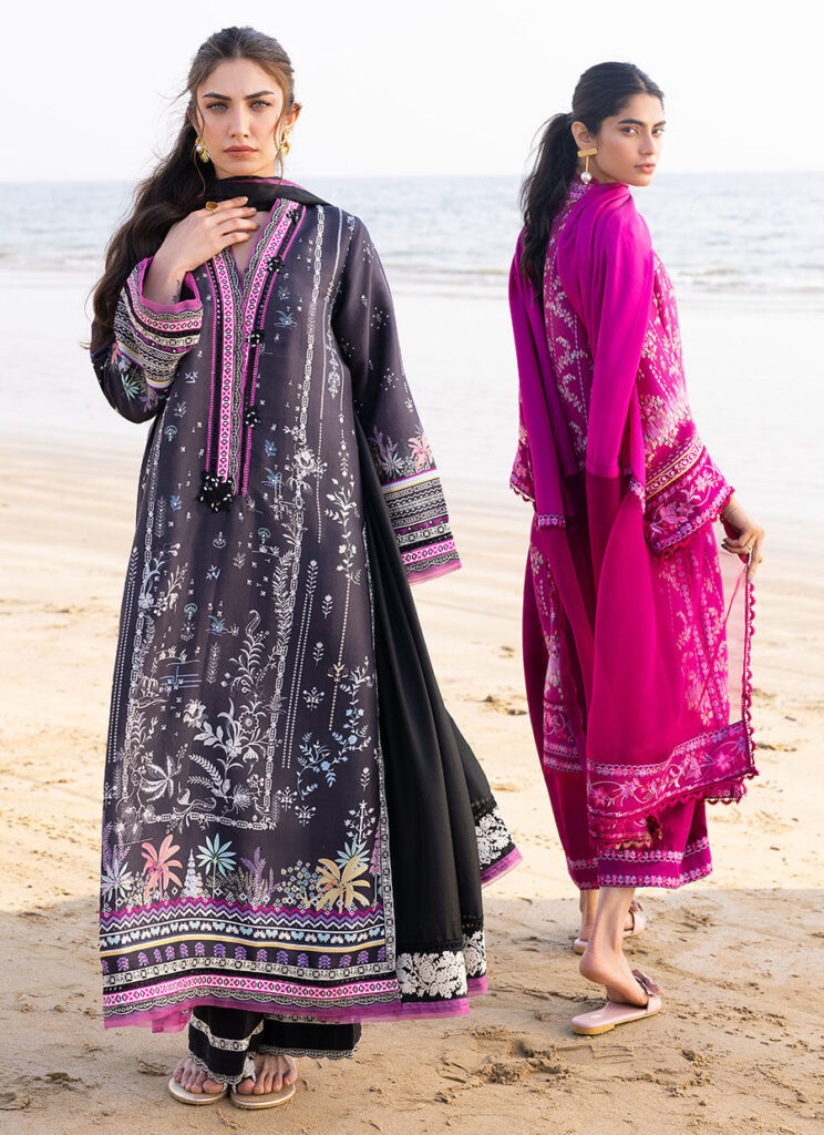 Suri Onyx Shirt And Dupatta - Image 10