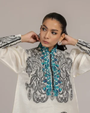 Soha Monochrome - Peacock Top