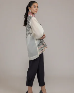 Soha Monochrome Fuschia Top