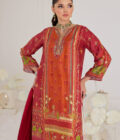 Paulina Rust Shirt And Dupatta - Image 5