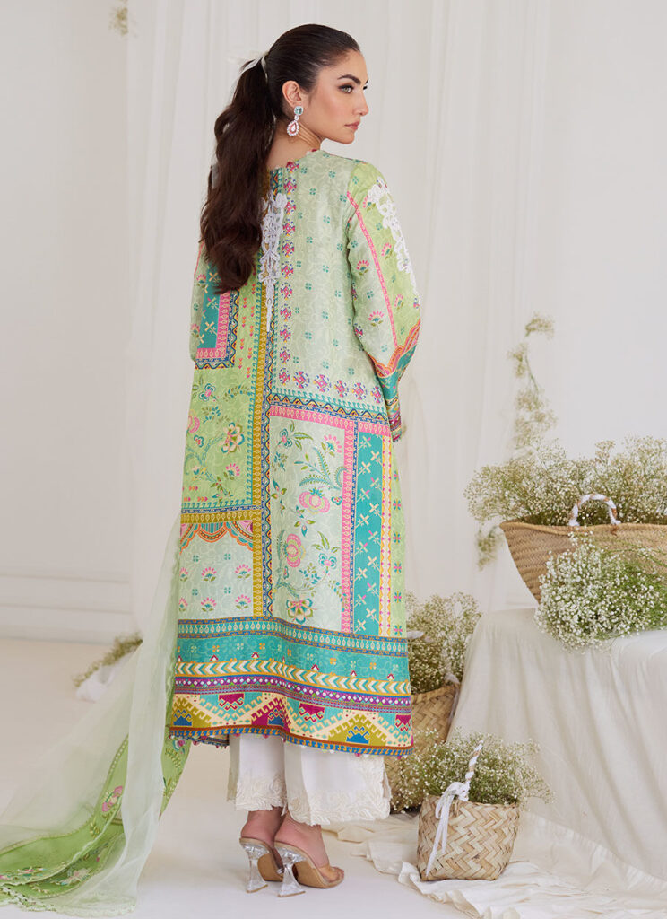 Marta Apple Green Shirt And Dupatta - Image 3