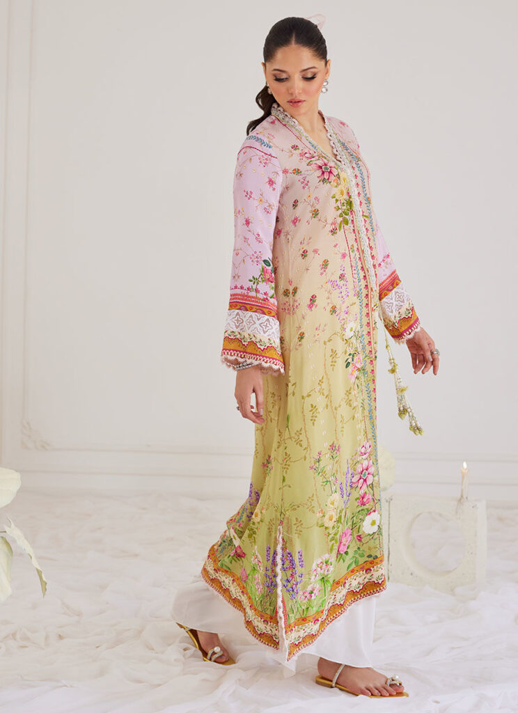 Nica Ombre Crepe Kaftan - Image 4