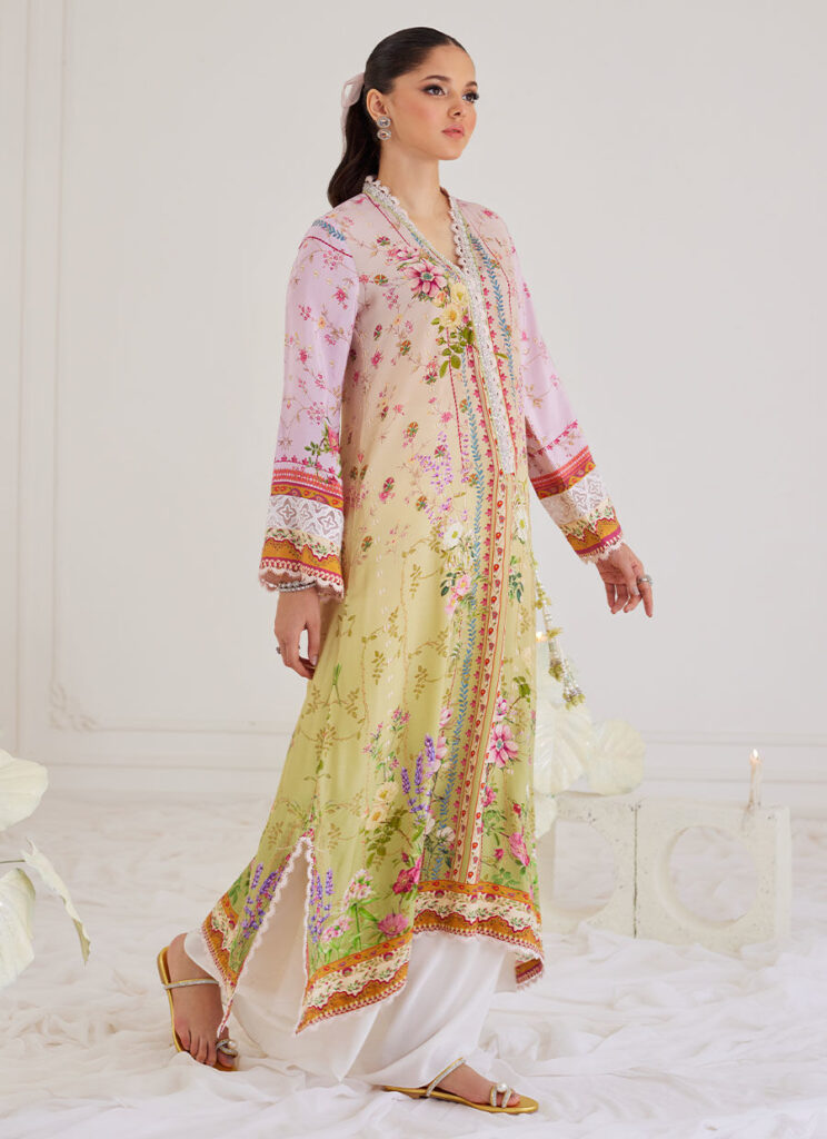 Nica Ombre Crepe Kaftan - Image 5