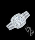Zircon Cushion Solitaire Ring - Image 5