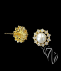 Zircon Pearl 24k Gold Plated