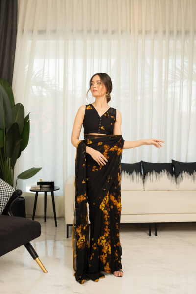 Midnight Breeze Saree - Image 7