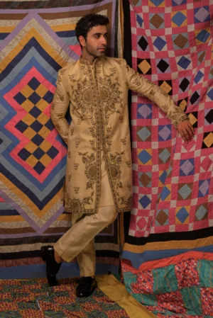 Gold Sherwani -02