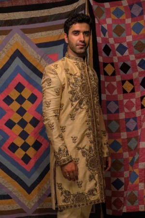 Gold Sherwani -02