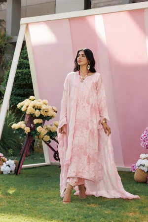 Blush Petals Silk Ensemble