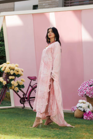 Blush Petals Silk Ensemble
