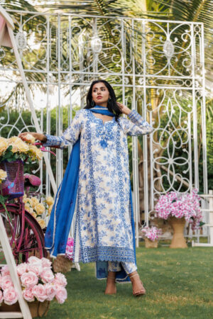 Azure Blossom Silk Ensemble