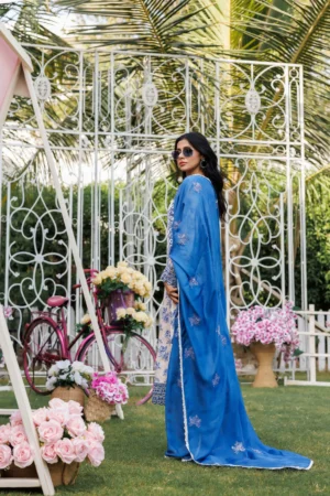 Azure Blossom Silk Ensemble