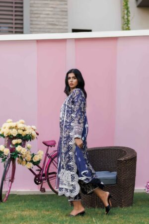 Silver Petals Silk Fusion Ensemble