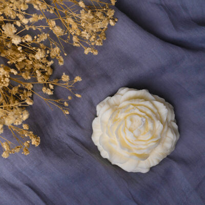 Beautiful Flower Shaped Peony Candle