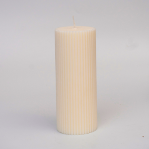 Pillar Candle Inspired by Tall Elevated Design Similar to a Pillar