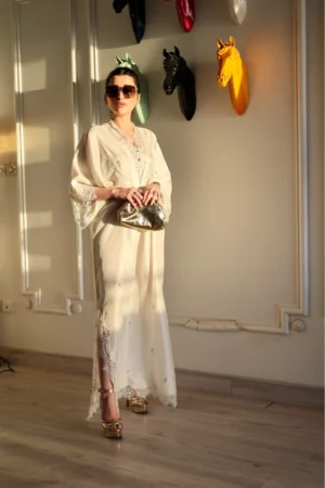 Jasmine Kaftan In White