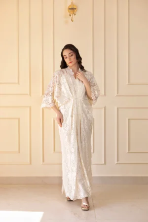 Lara Kaftan In White