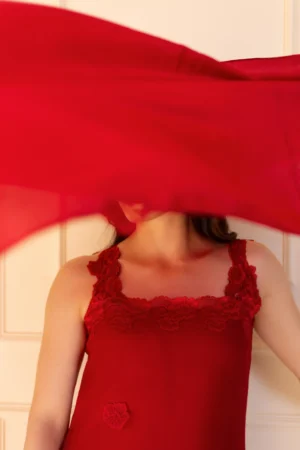 Maha Set In Ruby Red